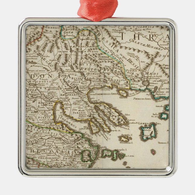 Balkan Peninsula, Greece, Macedonia 2 Metal Ornament (Front)