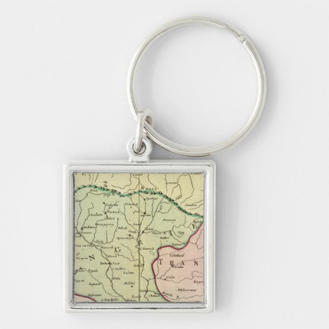 Balkan Peninsula, Hungary, Romania 2 Keychain (Front)