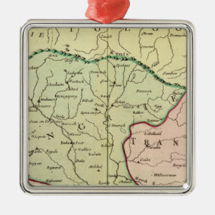 Balkan Peninsula, Hungary, Romania 2 Metal Ornament