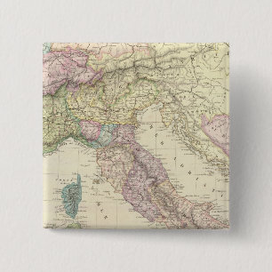 Balkan Peninsula, Italy, Slovenia 2 Inch Square Button