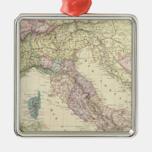 Balkan Peninsula, Italy, Slovenia 2 Metal Ornament