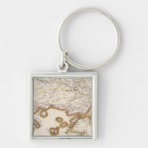 Balkan Peninsula, Turkey, Bulgaria Keychain