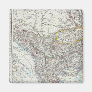 Balkan Peninsula, Turkey, Serbia, Europe Magnet