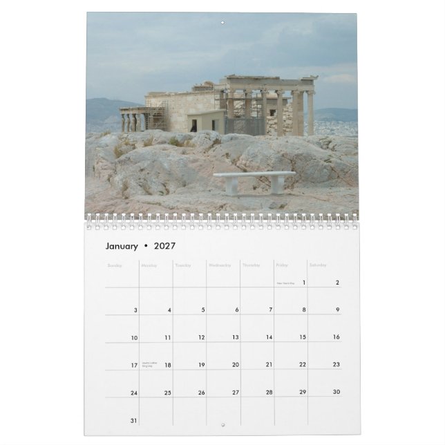 Balkans 2013 calendar (Jan 2027)