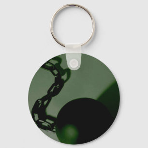 BALL AND CHAIN KEYCHAIN