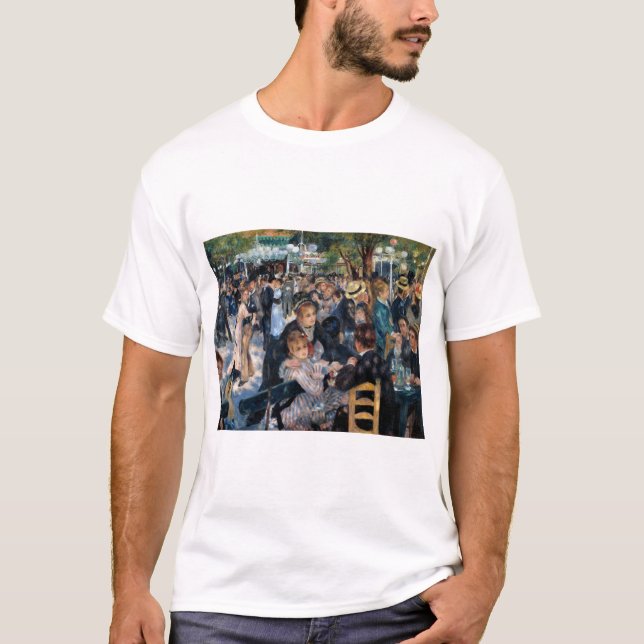 Ball at the Moulin de la Galette, Auguste Renoir T-Shirt (Front)