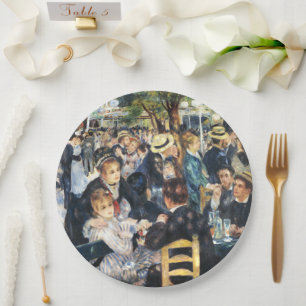 Ball at the Moulin de la Galette Party Renoir Paper Plate