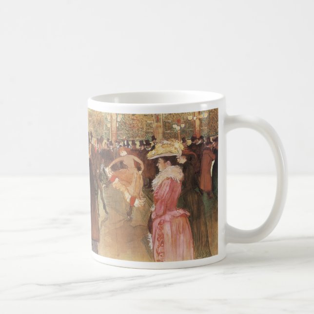 Ball at the Nightclub by Toulouse Lautrec Coffee Mug (Right)