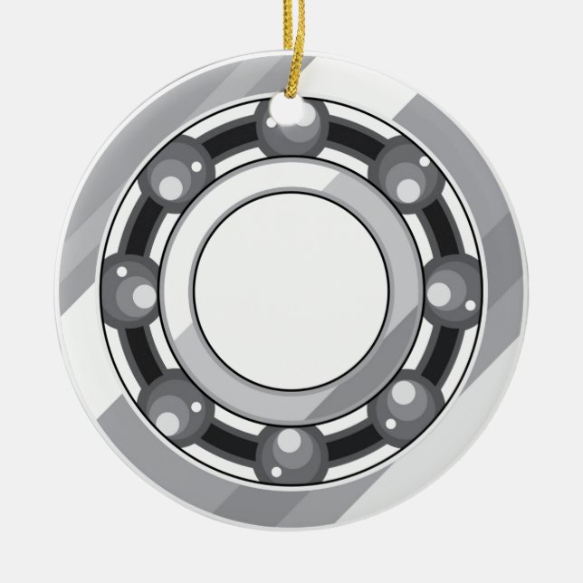 Ball bearing ceramic ornament (Front)