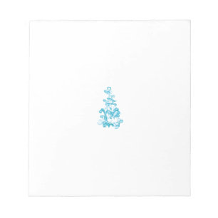 Ball Blue, Medium Turquoise decorative design Notepad
