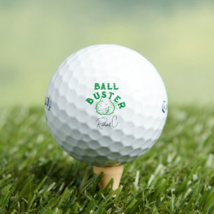 "Ball Buster" Funny Personalized  Golf Balls, Gift Golf Balls