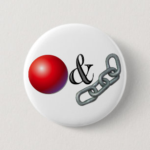 Ball & Chain 2 Inch Round Button