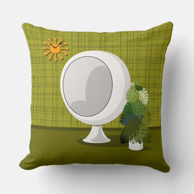 Ball Chair Throw Pillow (Front)