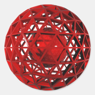 ball classic round sticker