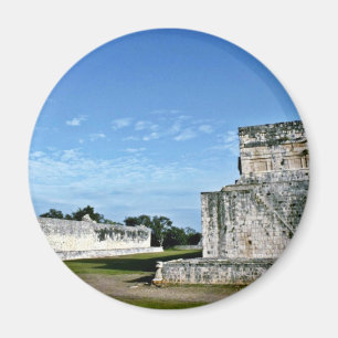 Ball Court And Temple Of The Jaguars, Chichen Itza Magnet