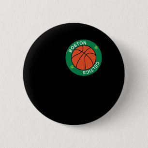 Ball Dedicated To The Boston Celtics Basketball Te 2 Inch Round Button