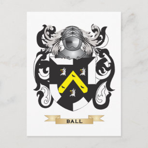 Ball-(drogheda) Coat of Arms (Family Crest) Postcard