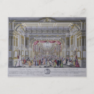 Ball following the coronation of Leopold Postcard