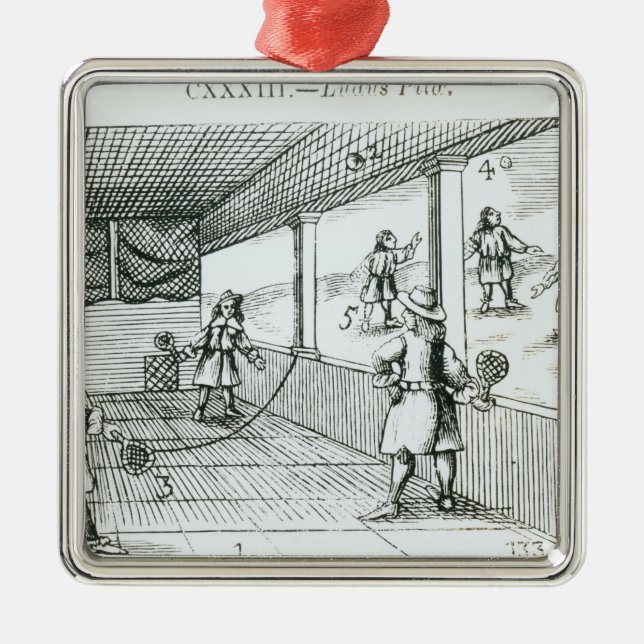 Ball Game Metal Ornament (Front)