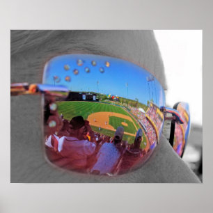Ball Game Reflection Poster