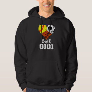 Ball Gigi Heart Softball Soccer Basketball Gigi Hoodie