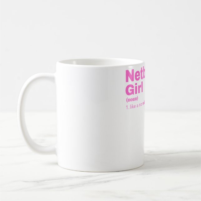 ball Girl - Netball Coffee Mug (Left)