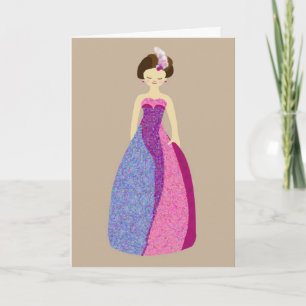 Ball gown card