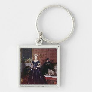 Ball gown of Mary Todd Lincoln Keychain