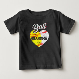 Ball Grandma Baseball Softball Heart T-Shirt