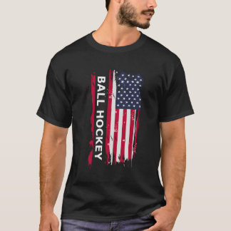 Ball Hockey Usa Patriotic Players T-Shirt