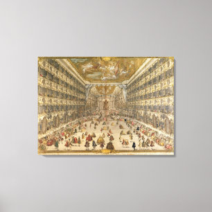 Ball in honour of the birth of the Archduke Pietro Canvas Print