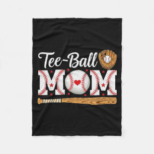Ball mom heart baseball mom mothers day softball fleece blanket