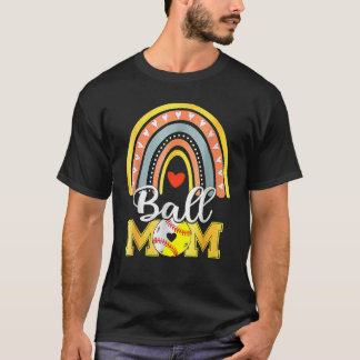 Ball Mom Rainbow Mom Mother Mother s Day 2023 T-Shirt