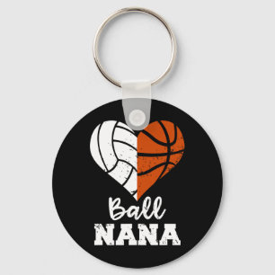 Ball Nana Fun Basketball Volleyball Nana Keychain