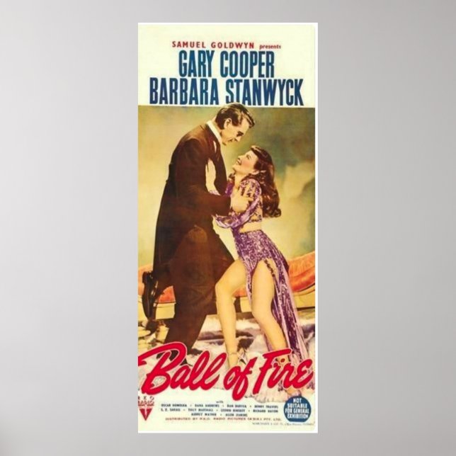 "Ball of Fire" Movie Poster (Front)