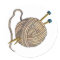 Ball of Knitting Wool Sticker