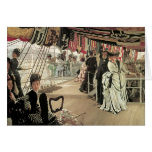 Ball on Shiboard de James Tissot, Art Victorien