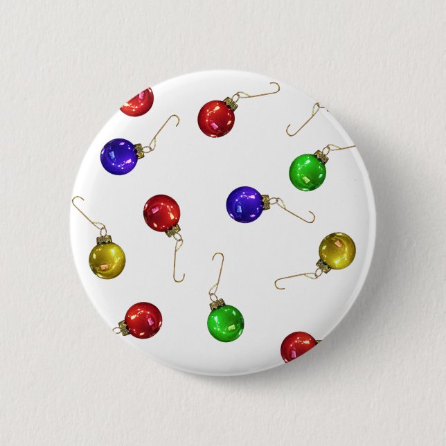 Ball Ornaments 2 Inch Round Button (Front)