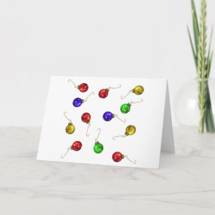 Ball Ornaments Holiday Card