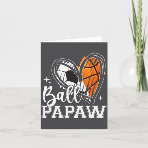 Ball Papaw Soccer Basketball Heart  Card