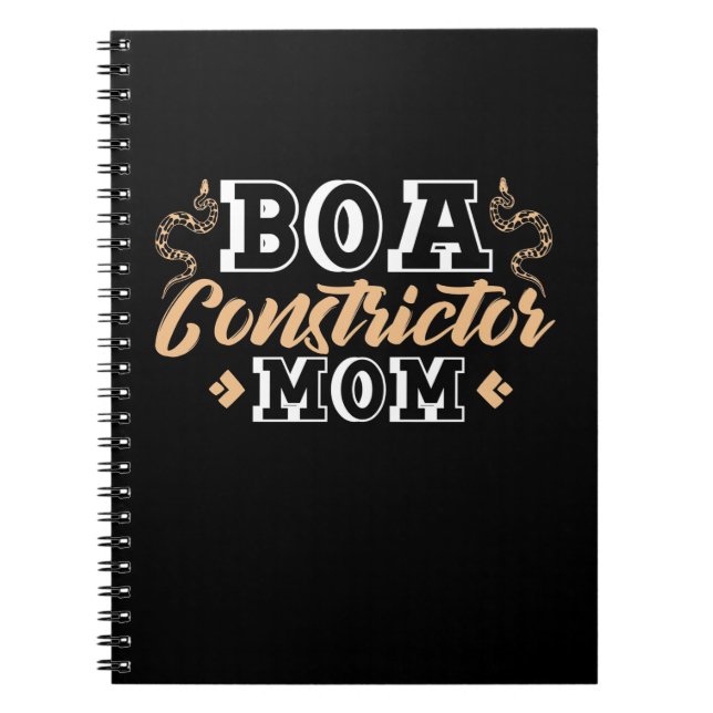 Ball Python Constrictor Mom Notebook (Front)
