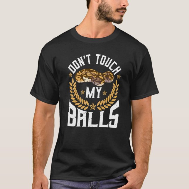 Ball Python Herpetologist Pun For A Banana Snake   T-Shirt (Front)