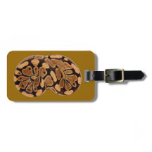 Ball Python Luggage Tag