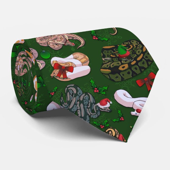 Ball Python Morph Holiday Green Tie (Rolled)