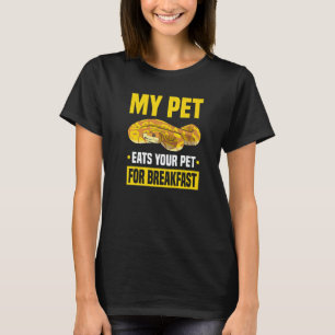 Ball Python My Pet Eats Your Pet Banana Ball Royal T-Shirt
