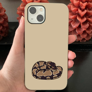 Ball Python Snake, Brown and Tan Illustrated Case-Mate iPhone 14 Case