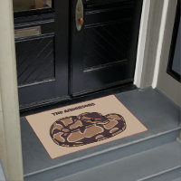 Ball Python Snake, Brown and Tan Personalized