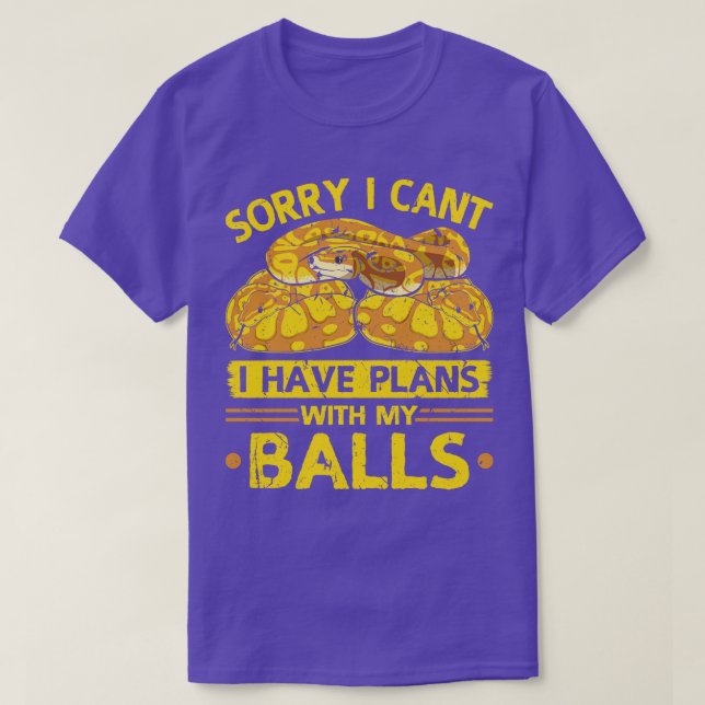 Ball Python Snake T-Shirt (Design Front)