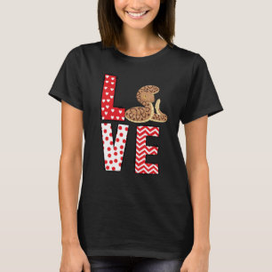 Ball Python Valentines Day Love Valentine Cute Hea T-Shirt