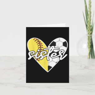 Ball Sister Softball Soccer Mama Player Card